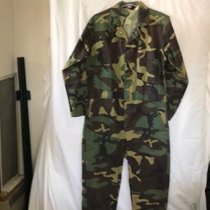 VINTAGE REDHEAD Hunting Camouflage Coveralls Unlined Size Med regular pre owned